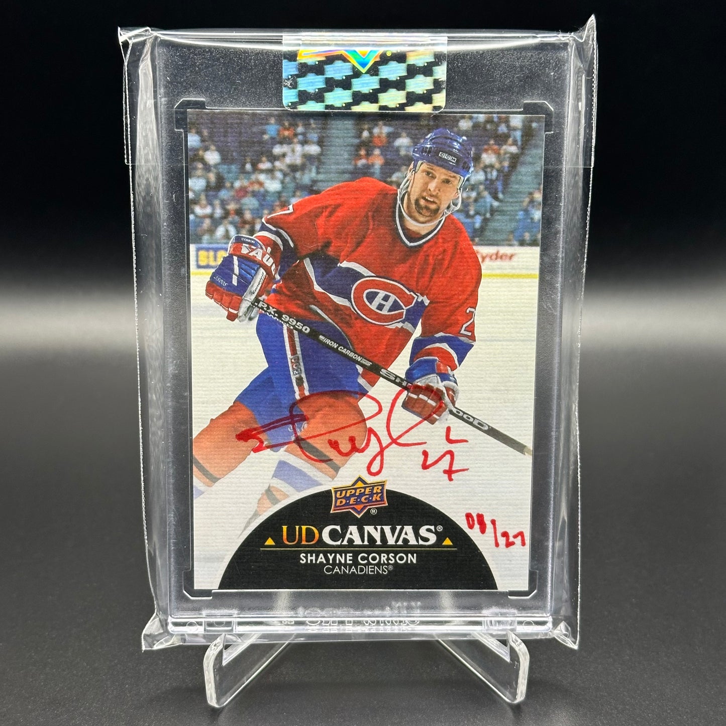 2021-22 Upper Deck Clear Cut SHAYNE CORSON #CS-SC Legends /27 Auto