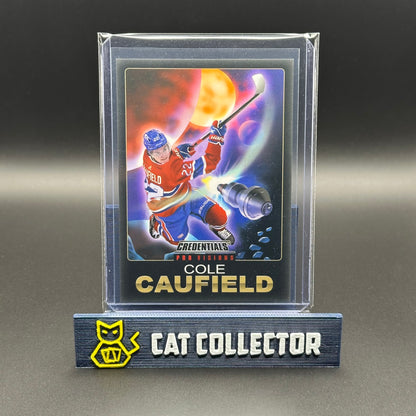2021-22 UD Credentials COLE CAUFIELD #9 of 10 Fleer Pro Visions SSP Rookie RC