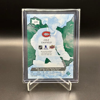 2021-22 Upper Deck Ice COLE CAUFIELD #249 Ice Premieres Green RC /799