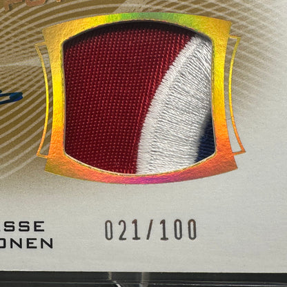2021-22 Upper Deck SP Authentic JESSE YLONEN #FWAP-JY Autographed-Patch Future Watch RC /100 Auto