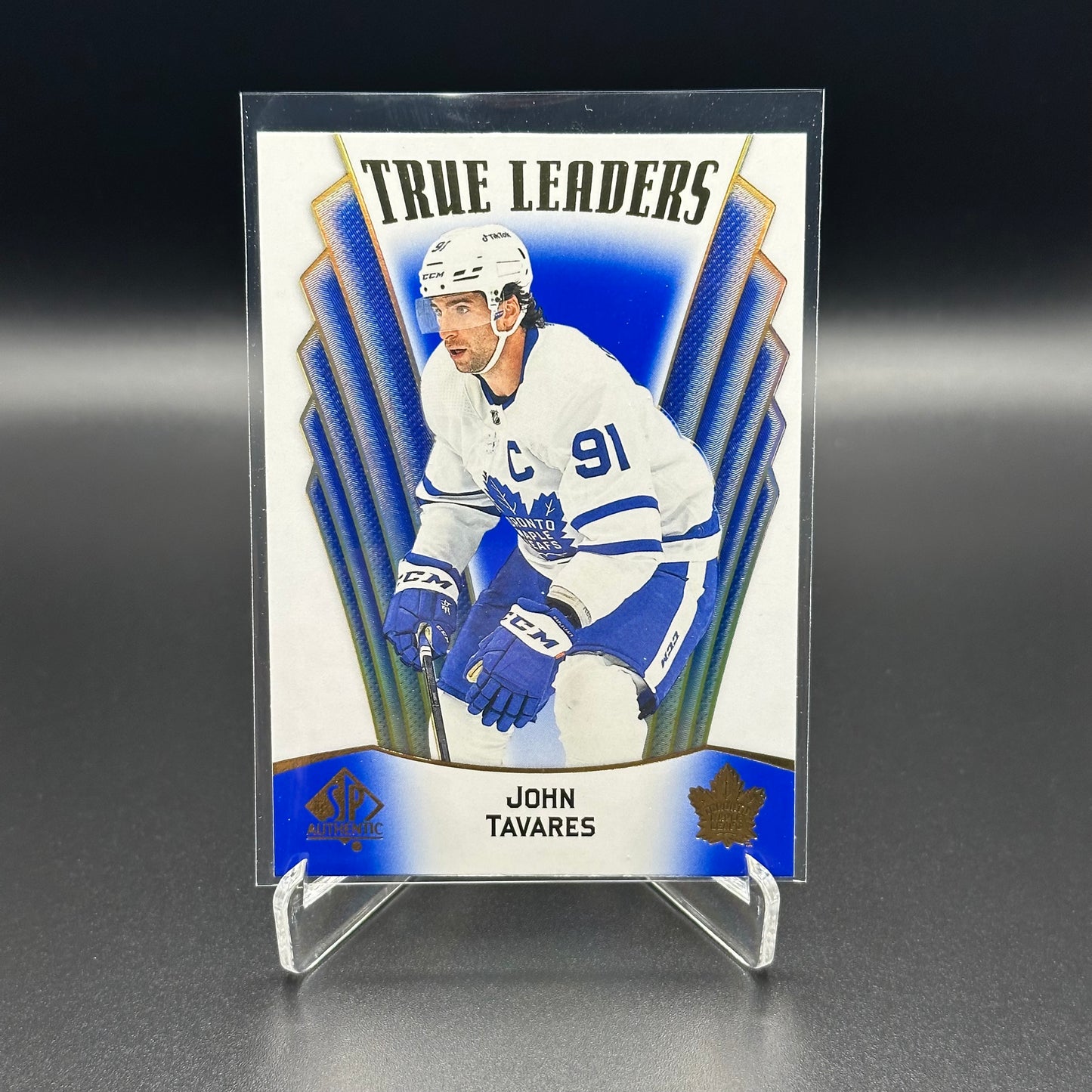 2021-22 Upper Deck SP Authentic JOHN TAVARES #TL-5 True Leaders Blue parallel