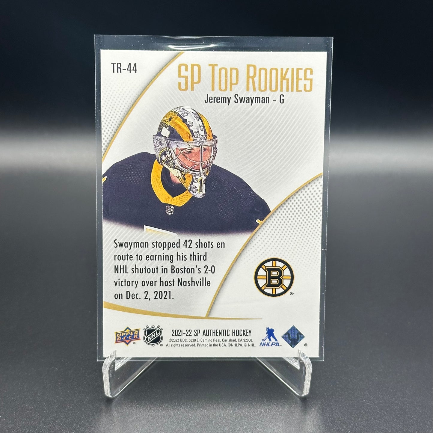 2021-22 Upper Deck SP Authentic JEREMY SWAYMAN #TR-44 Top Rookies RC