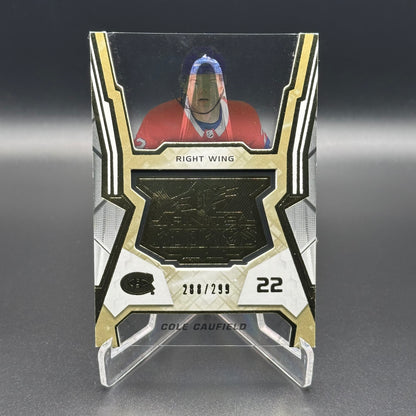 2021-22 UD SPx COLE CAUFIELD #F2 Radiance F/X Gold RC /299
