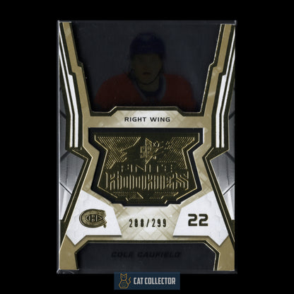 2021-22 UD SPx COLE CAUFIELD #F2 Radiance F/X Gold RC /299