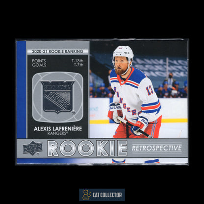 2021-22 Upper Deck Series 1 ALEXIS LAFRENIERE #RR-20 Rookie Retrospective