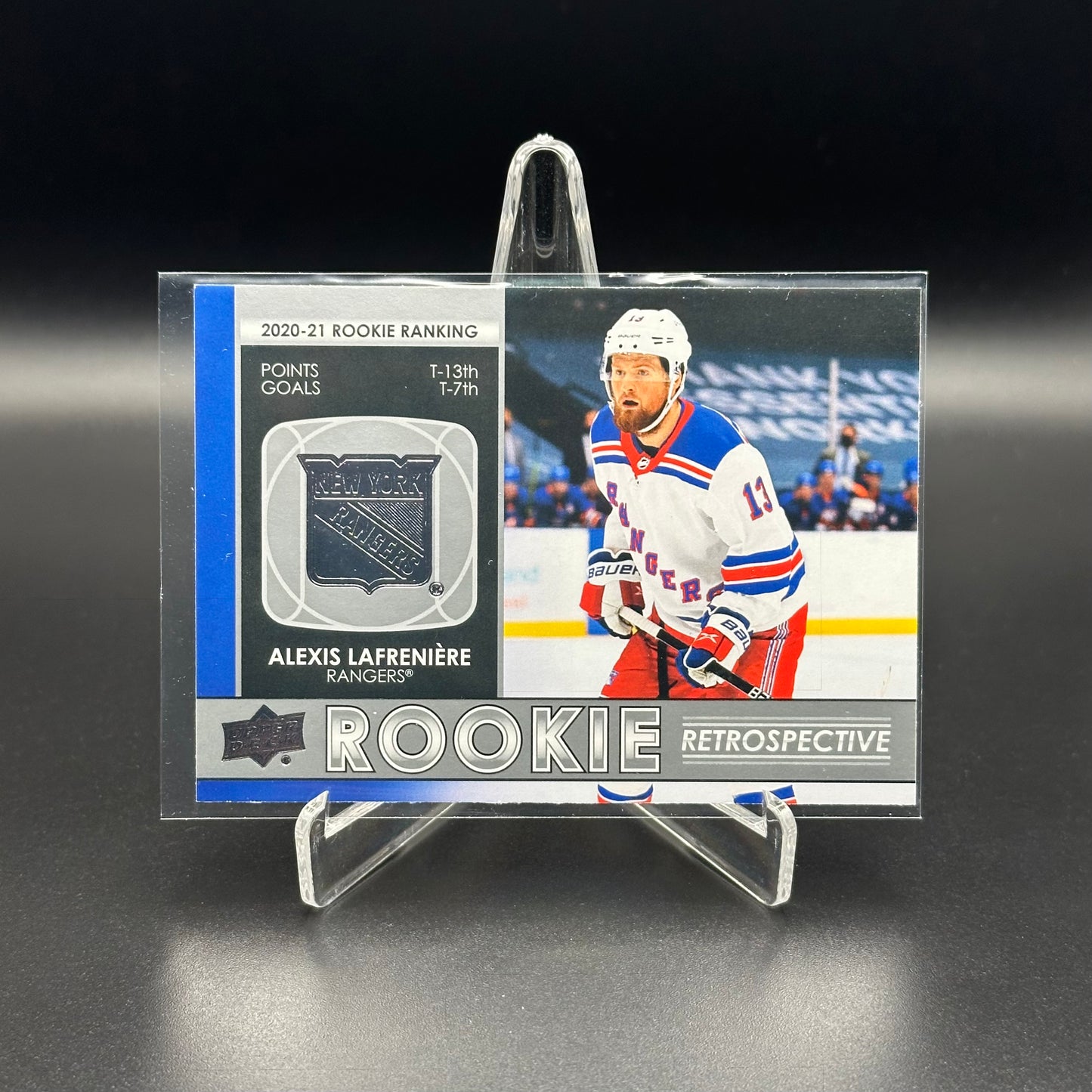 2021-22 Upper Deck Series 1 ALEXIS LAFRENIERE #RR-20 Rookie Retrospective