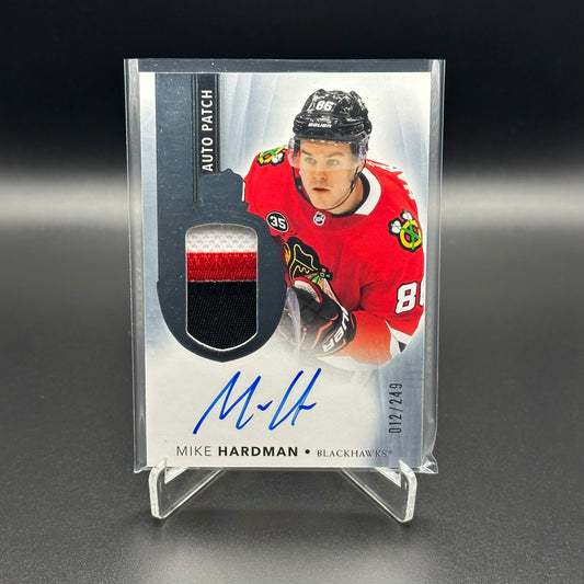2021-22 Upper Deck The Cup MIKE HARDMAN #145 Rookie Auto Patch RC /249