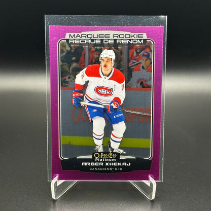 2022-23 O-Pee-Chee Platinum ARBER XHEKAJ #290 Marquee Rookie Matte Pink RC