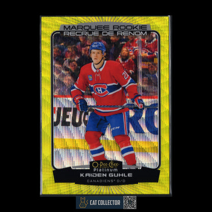 2022-23 O-Pee-Chee Platinum KAIDEN GUHLE #292 Marquee Rookie Neon Yellow Surge RC