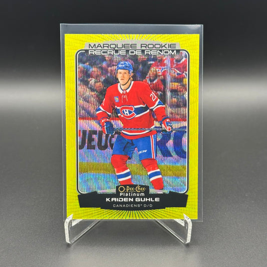 2022-23 O-Pee-Chee Platinum KAIDEN GUHLE #292 Marquee Rookie Neon Yellow Surge RC
