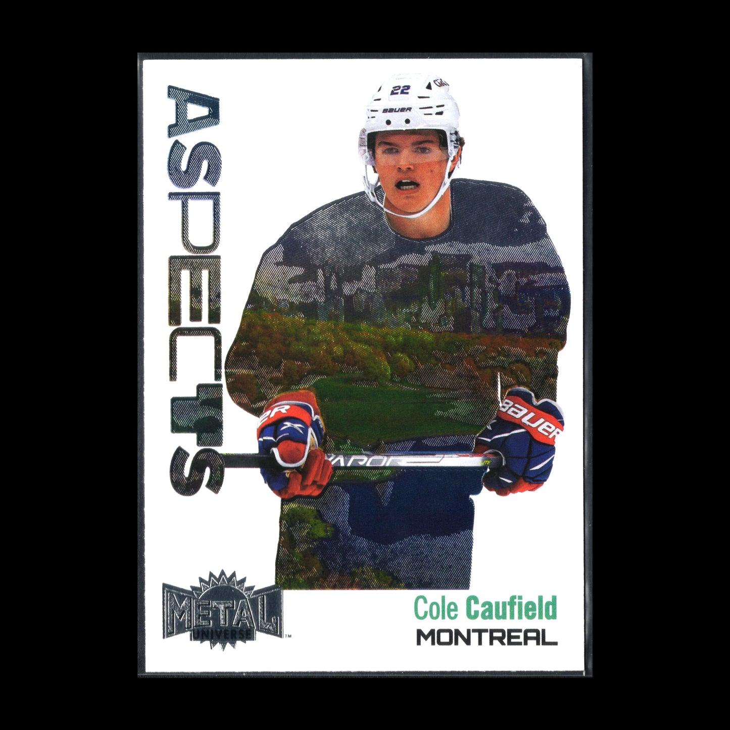2022-23 SkyBox Metal Universe COLE CAUFIELD #A-19 Aspects