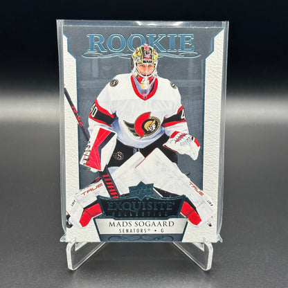 2022-23 Upper Deck Exquisite Collection MADS SOGAARD #R-40 Rookie Blue Spectrum RC /199