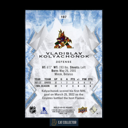 2022-23 Upper Deck Ice VLADISLAV KOLYACHONOK #107 Rookie RC
