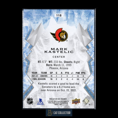 2022-23 Upper Deck Ice MARK KASTELIC #118 Rookie RC