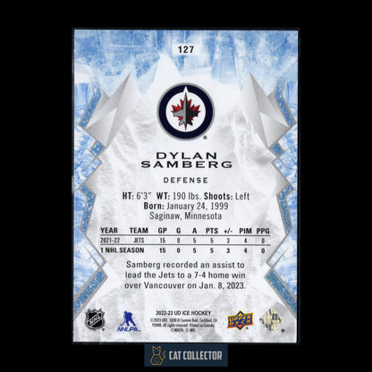 2022-23 Upper Deck Ice DYLAN SAMBERG #127 Rookie RC