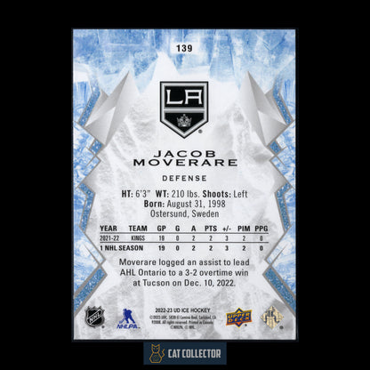 2022-23 Upper Deck Ice JACOB MOVERARE #139 Rookie RC