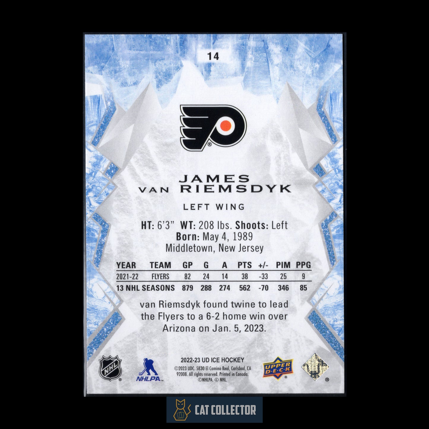 2022-23 Upper Deck Ice JAMES VAN RIEMSDYK #14 Green