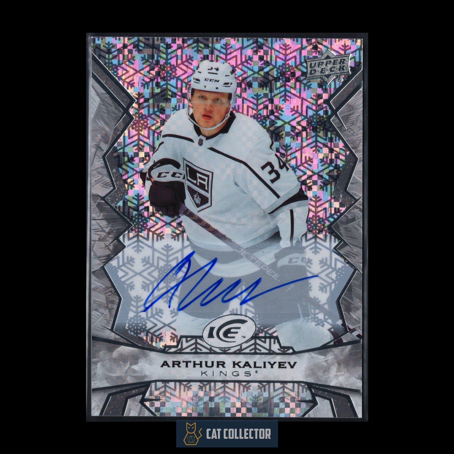 2022-23 Upper Deck Ice ARTHUR KALIYEV #16 White Snowflake Auto