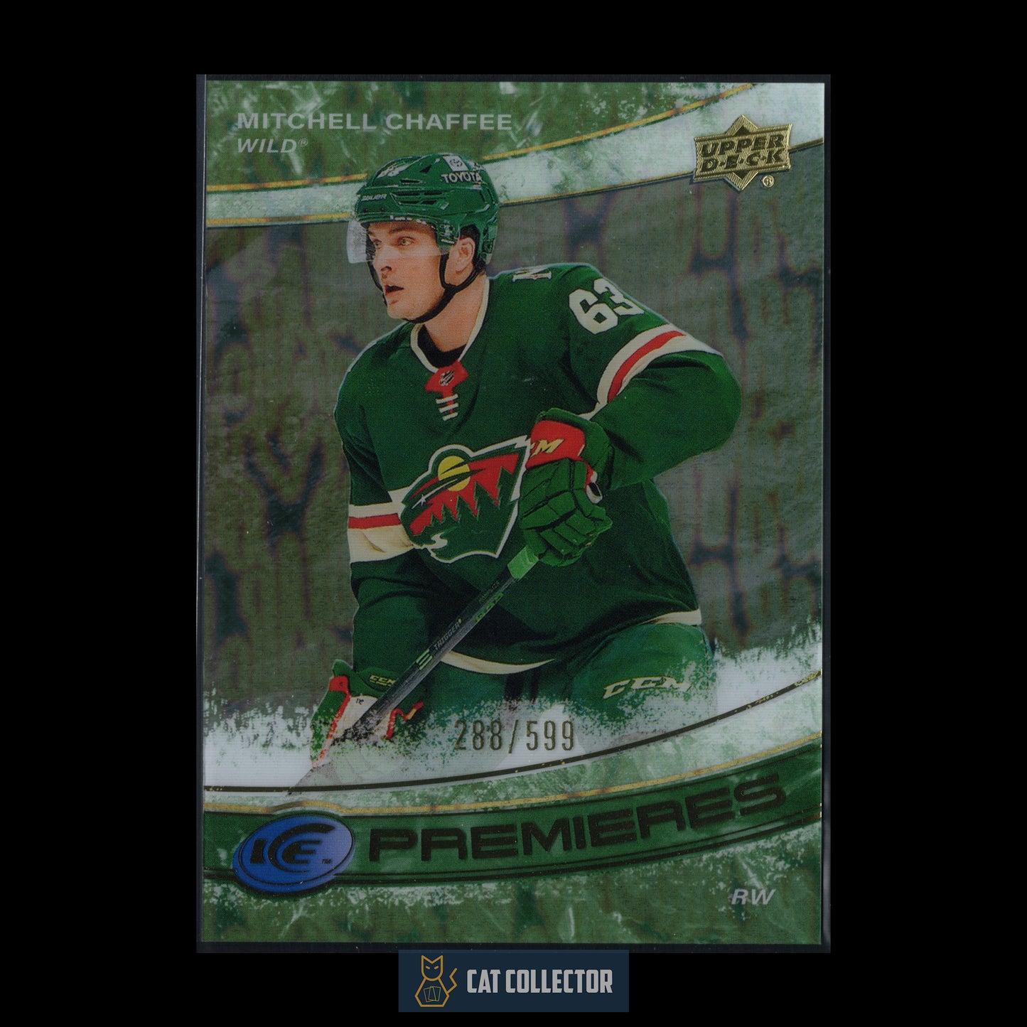 2022-23 Upper Deck Ice MITCHELL CHAFFEE #202 Ice Premieres Green Parallel RC /599