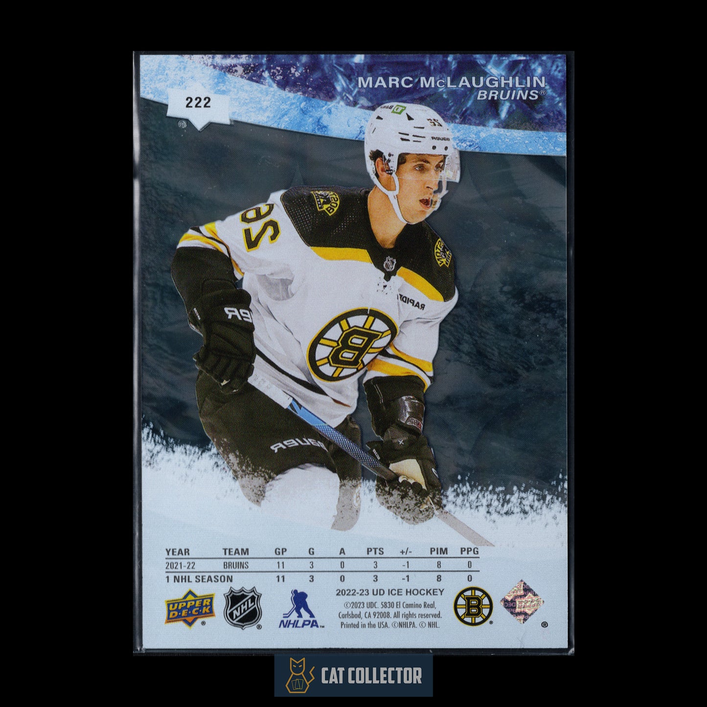 2022-23 UD Ice MARC MCLAUGHLIN #222 Ice Premieres RC /499