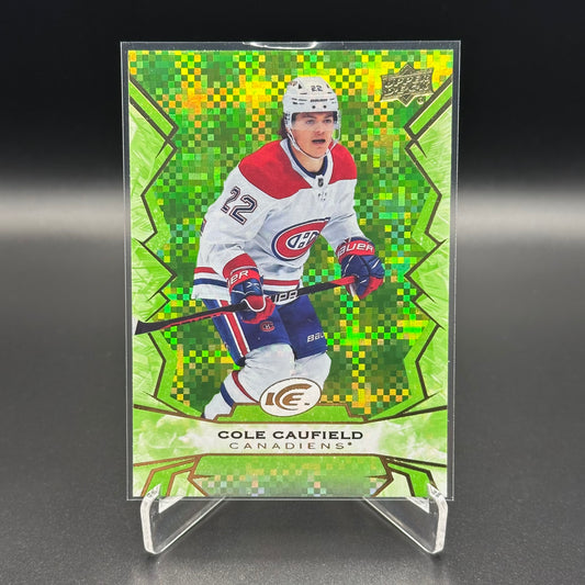 2022-23 Upper Deck Ice COLE CAUFIELD #22 Green