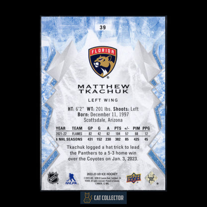 2022-23 Upper Deck Ice MATTHEW TKACHUK #39 Green