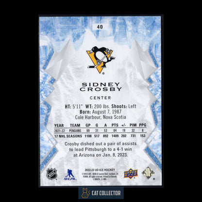 2022-23 Upper Deck Ice SYDNEY CROSBY #40 Green
