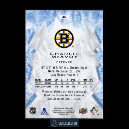 2022-23 Upper Deck Ice CHARLIE MCAVOY #40 Green