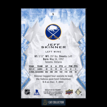 2022-23 Upper Deck Ice JEFF SKINNER #5 Green