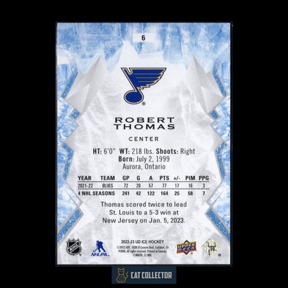 2022-23 Upper Deck Ice ROBERT THOMAS #6 Green