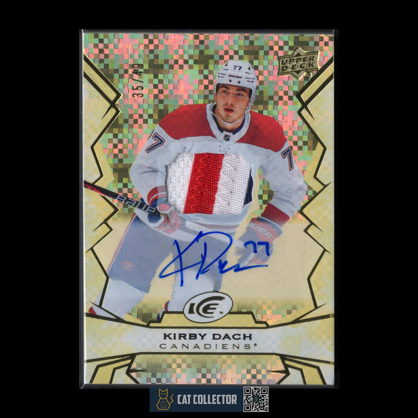 2022-23 Upper Deck Ice KIRBY DACH #79 Gold Patch Auto /49