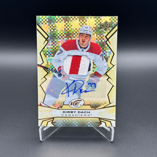 2022-23 Upper Deck Ice KIRBY DACH #79 Gold Patch Auto /49