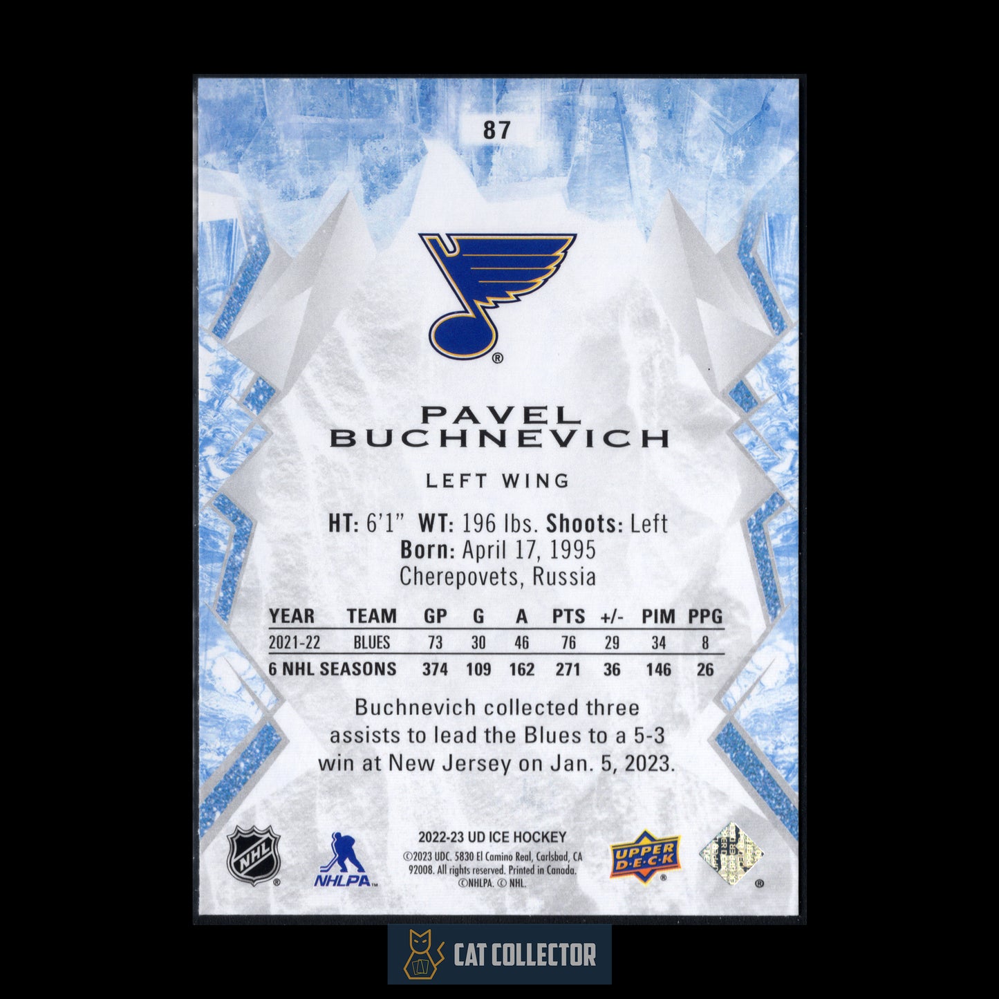 2022-23 Upper Deck Ice PAVEL BUCHNEVICH #87 Green