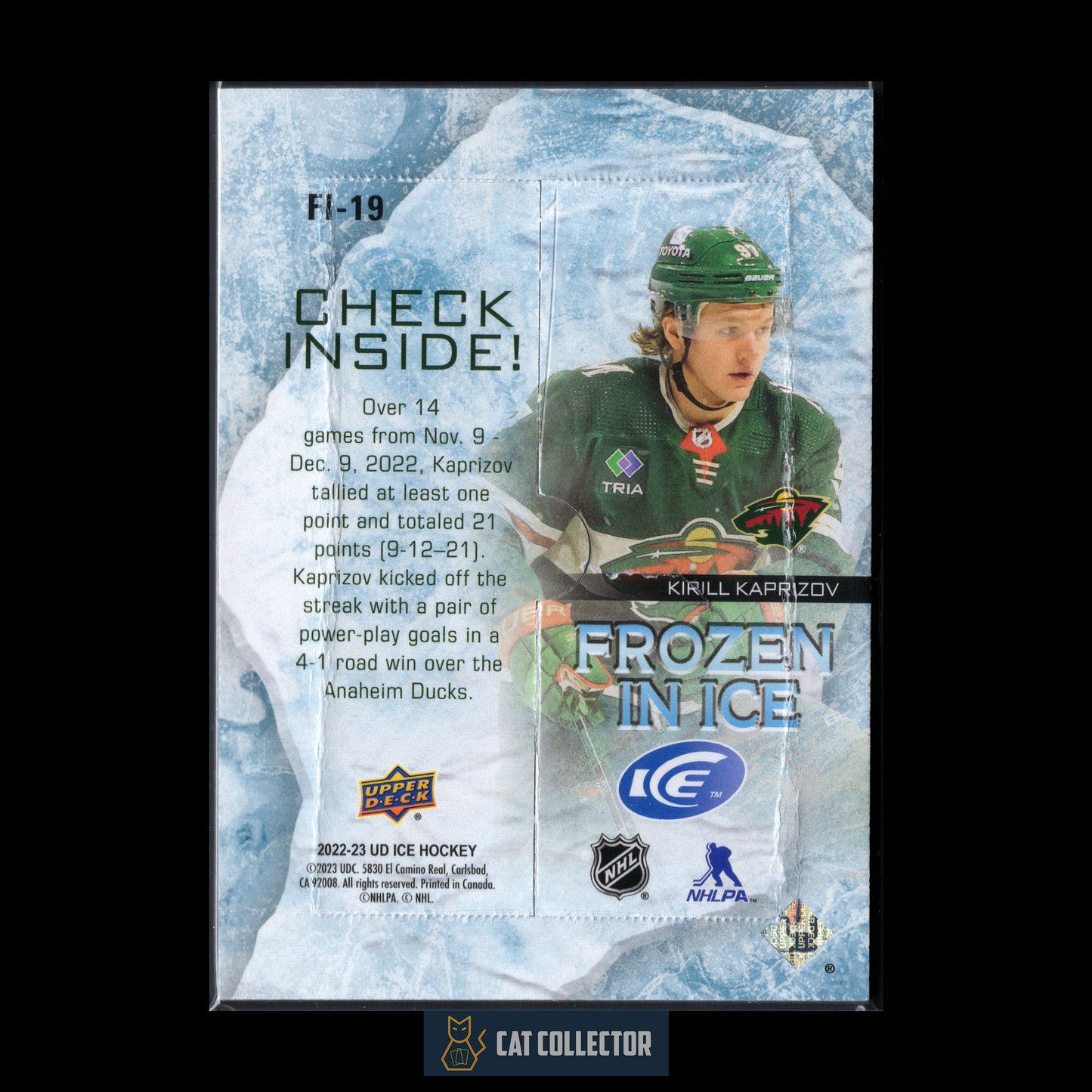 2022-23 Upper Deck Ice KIRILL KAPRIZOV #FI-19 Frozen in Ice [Ouvert]