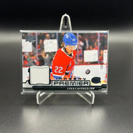2022-23 Upper Deck Premier COLE CAUFIELD #PDJ-CC Dynamic Imagery Jersey /300