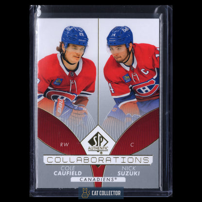 2022-23 Upper Deck SP Authentic COLE CAUFIELD / NICK SUZUKI #C-5 Collaborations