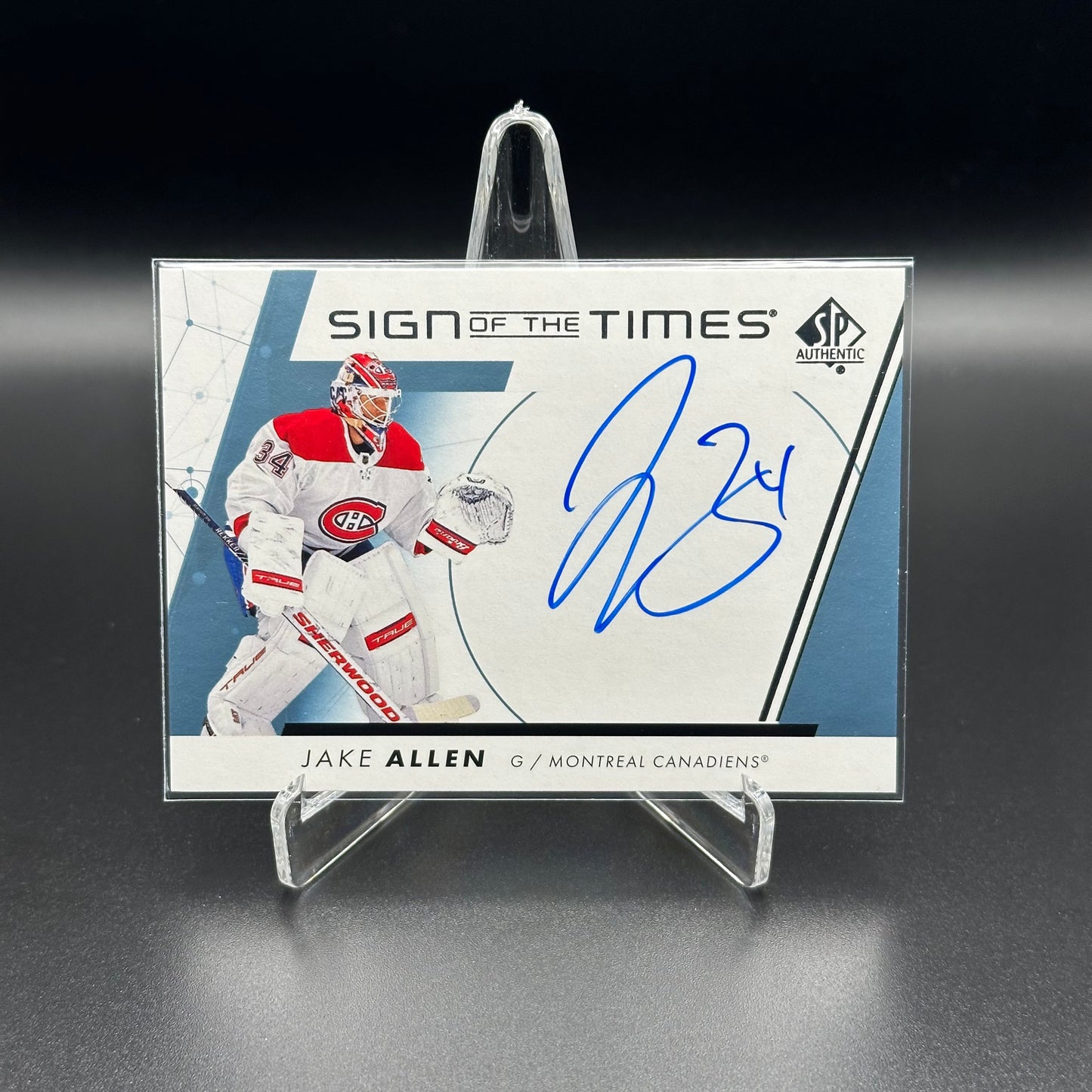 2022-23 Upper Deck SP Authentic JAKE ALLEN #SOTT-JA Sign of the times Auto