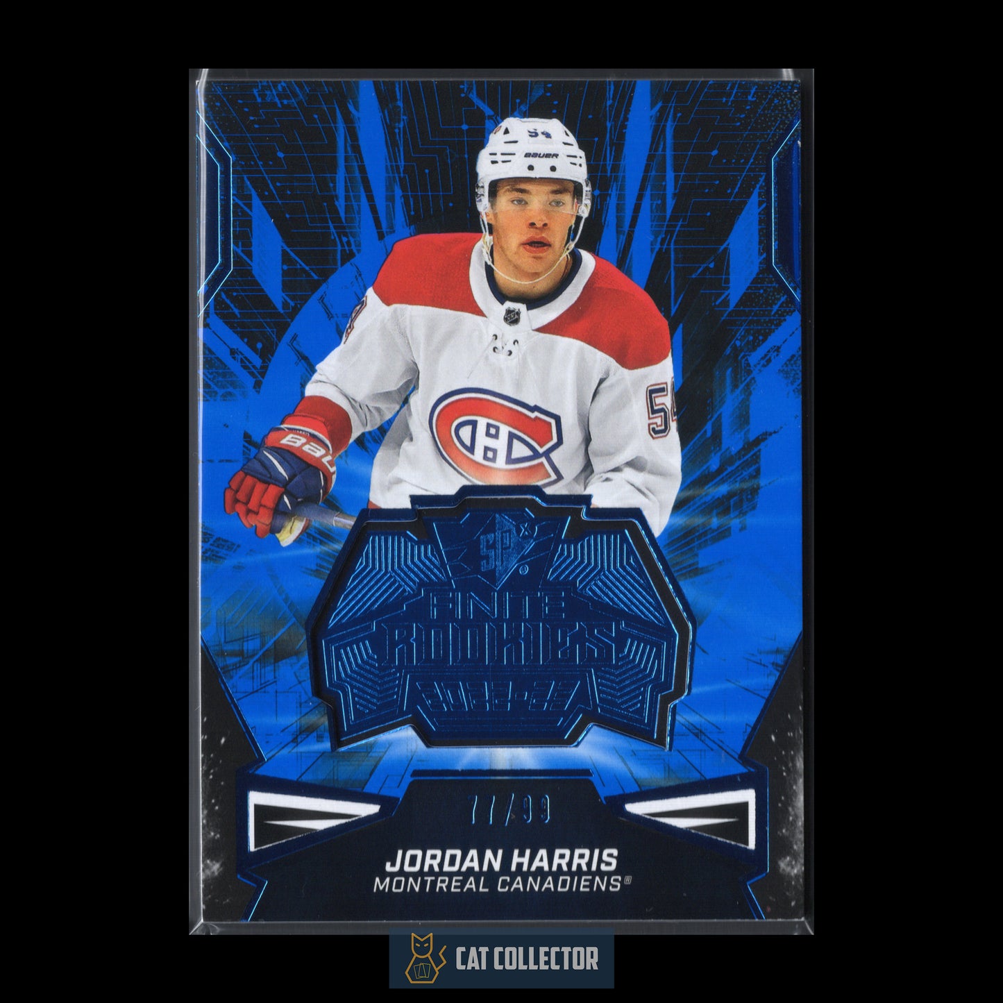 2022-23 UD SPx JORDAN HARRIS #F-40 Finite Rookies Platinum RC /99