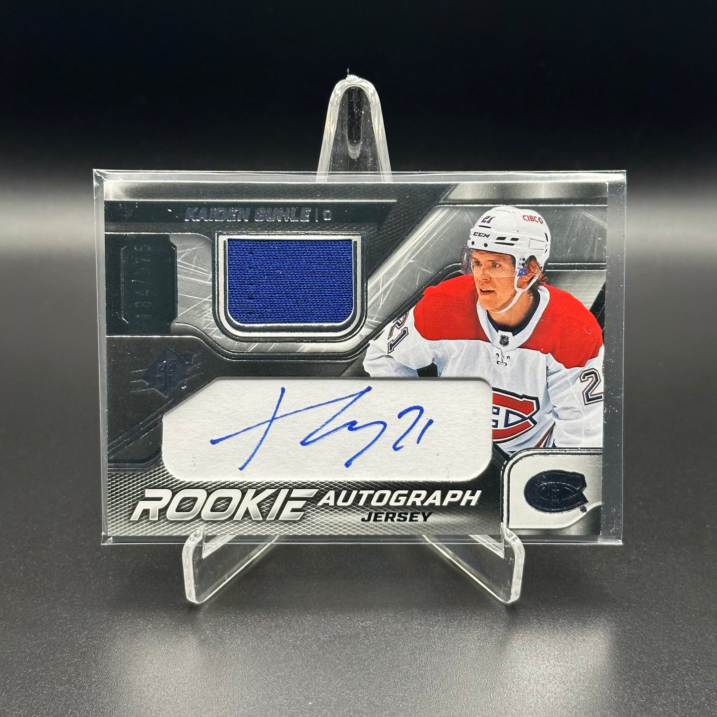 2022-23 Upper Deck SPx KAIDEN GUHLE #KG Rookie Autograph Jersey RC /375