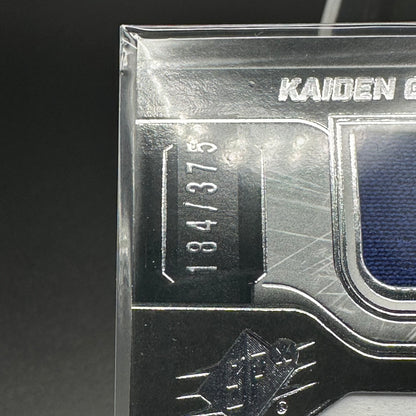2022-23 Upper Deck SPx KAIDEN GUHLE #KG Rookie Autograph Jersey RC /375