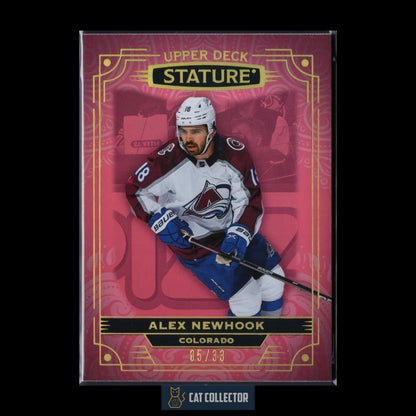 2022-23 Upper Deck Stature ALEX NEWHOOK #89 Photo Variant Red /33