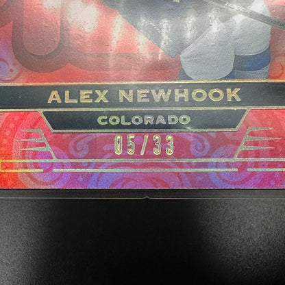 2022-23 Upper Deck Stature ALEX NEWHOOK #89 Photo Variant Red /33