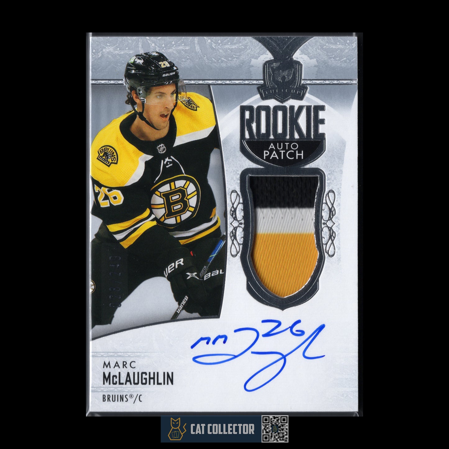 2022-23 UD The Cup MARC MCLAUGHLIN #161 Rookie Auto Patch RC /249