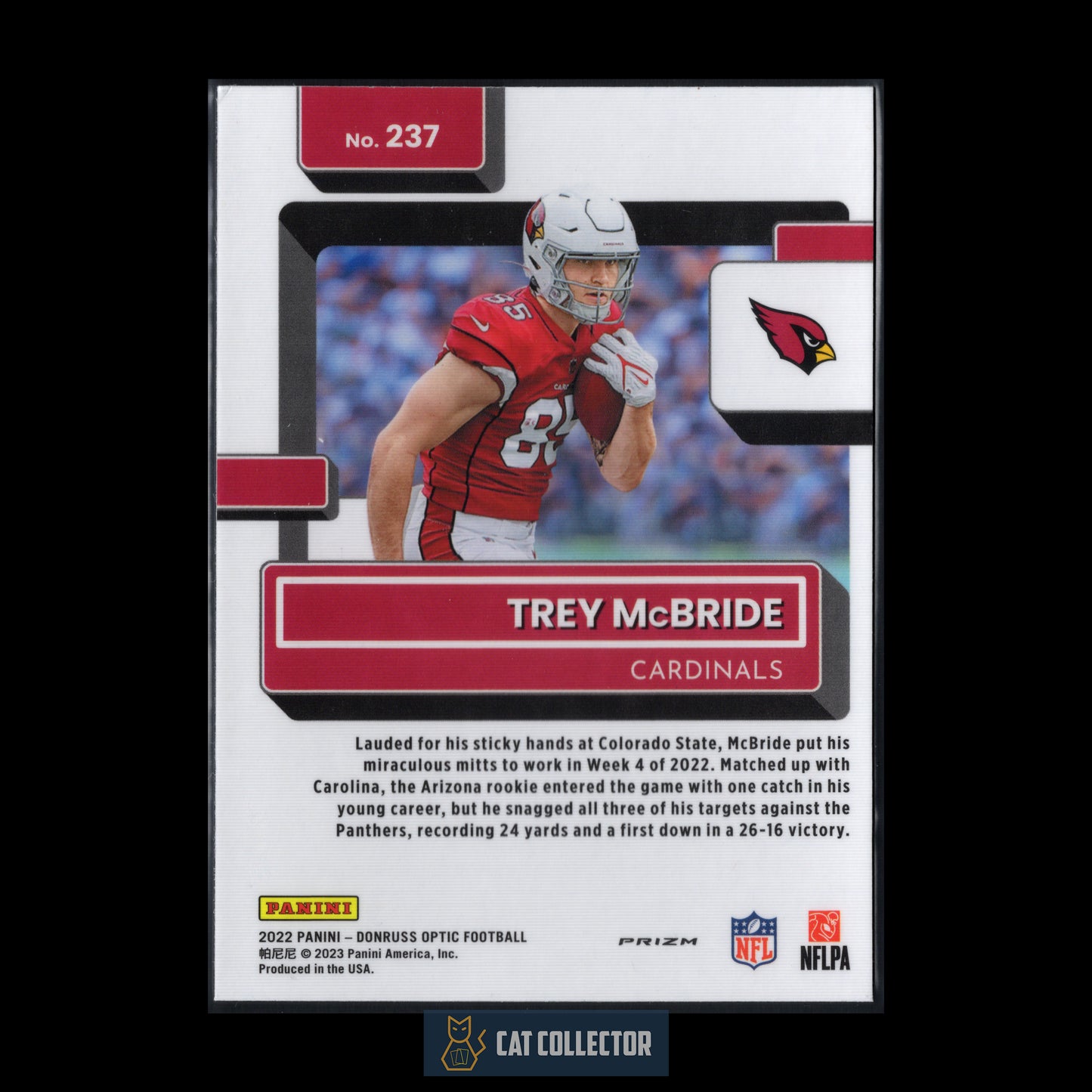2022 Panini Donruss Optic TREY MCBRIDE #237 Purple Shock Rated Rookie RC