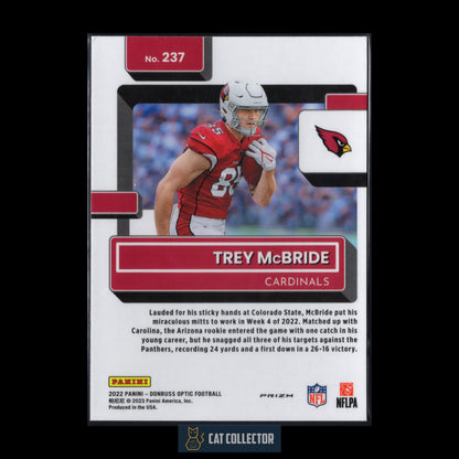 2022 Panini Donruss Optic TREY MCBRIDE #237 Purple Shock Rated Rookie RC