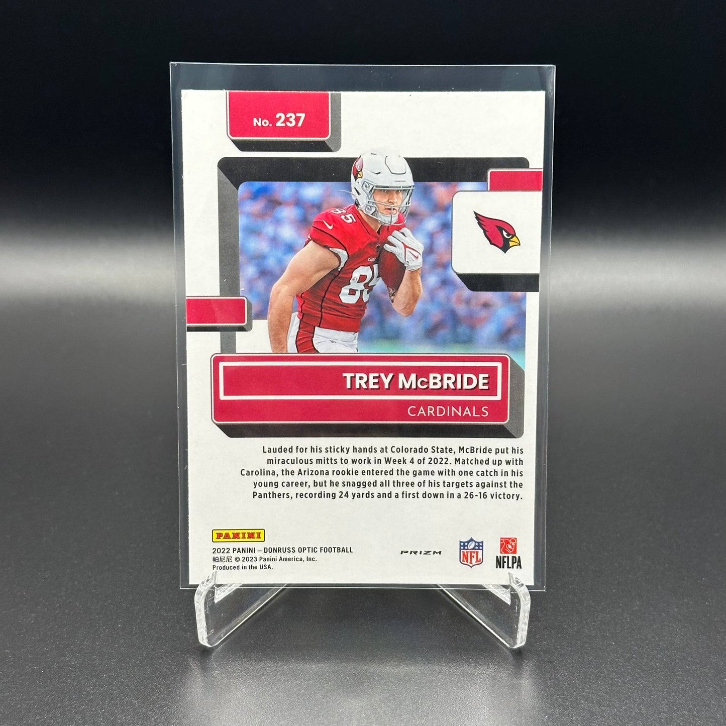 2022 Panini Donruss Optic TREY MCBRIDE #237 Purple Shock Rated Rookie RC