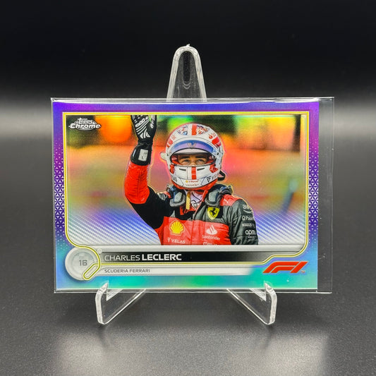 2022 Topps Chrome Formula 1 CHARLES LECLERC #28 Purple Refractor /399