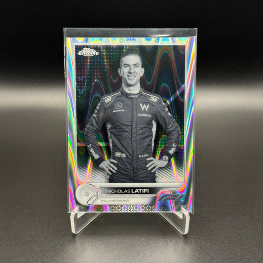 2022 Topps Chrome Formula 1 NICHOLAS LATIFI #51 Racers Black & White RayWave Refractor