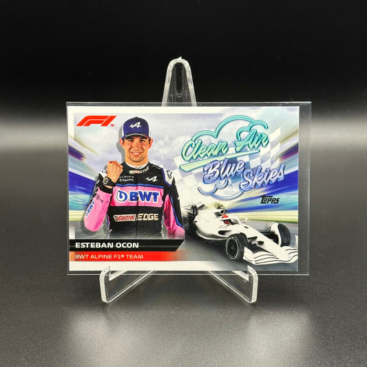 2022 Topps Formula 1 ESTEBAN OCON #CABS-EO Clean Air Blue Skies