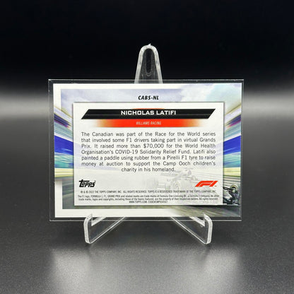 2022 Topps Formula 1 NICHOLAS LATIFI #CABS-NL Clean Air Blue Skies